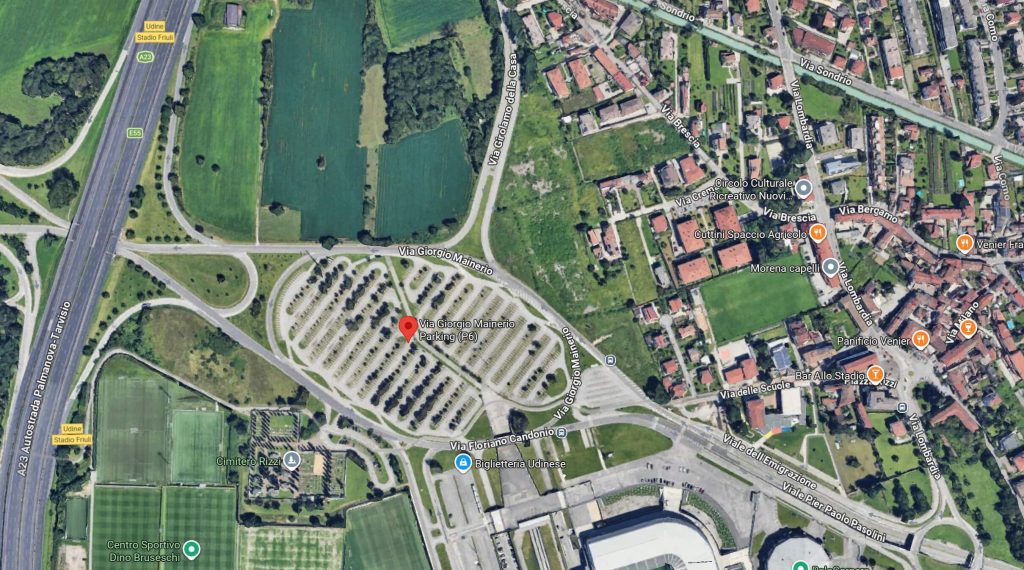 parcheggio stadio udine