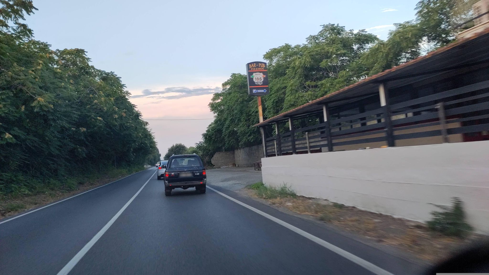 Pineta su mare Locri - vista strada