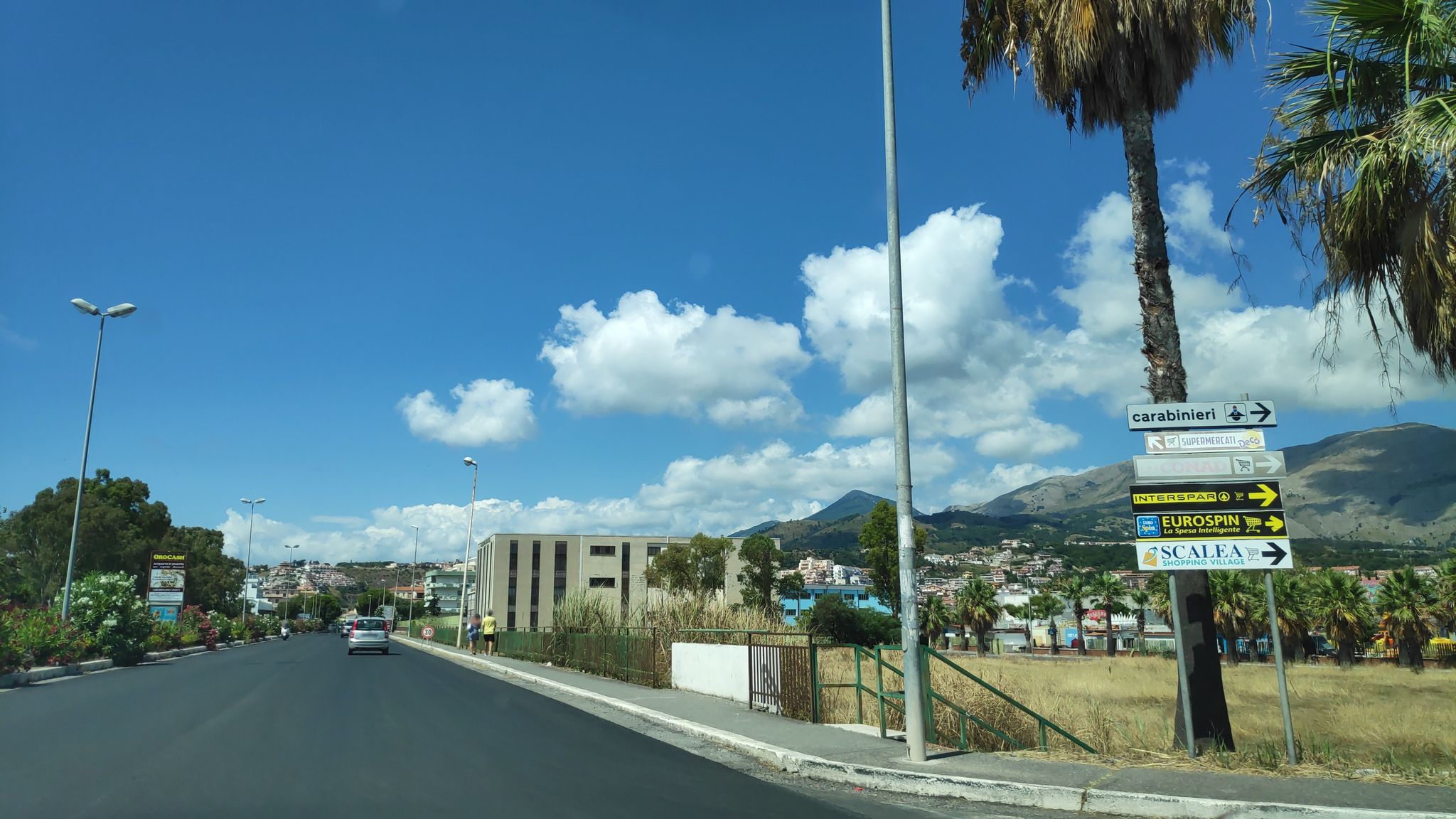 Pinetina Scalea - vista strada